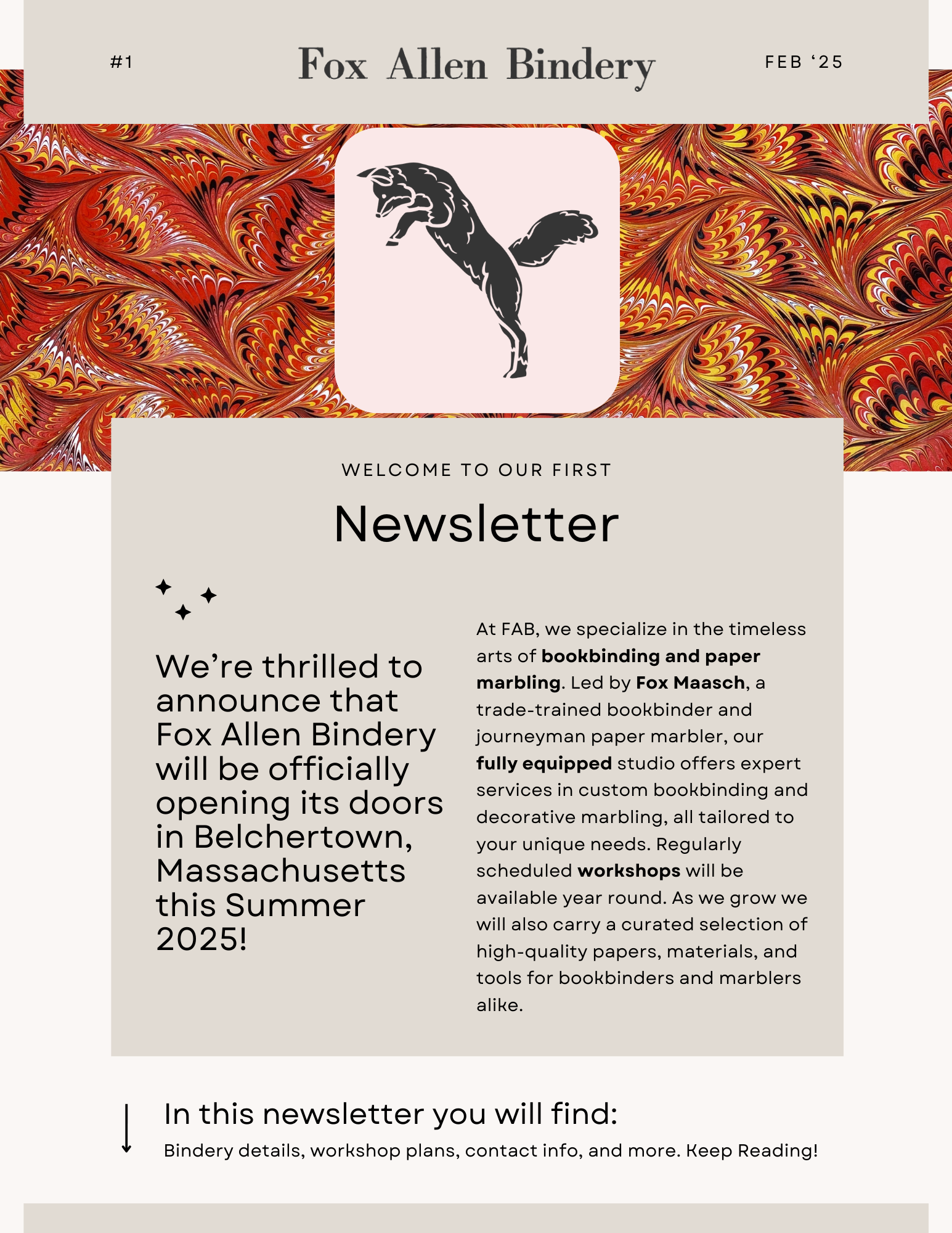 Newsletter Issue 1